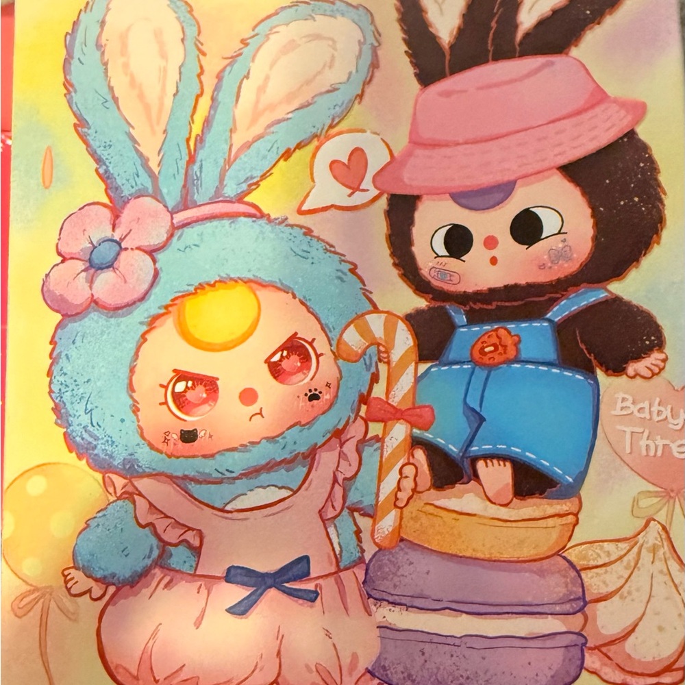 Baby Three Macaron Cute Bunny blind box